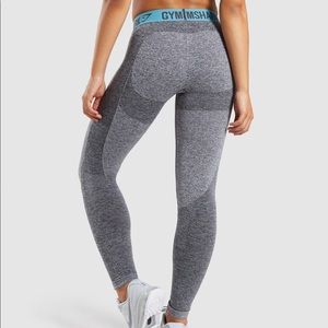NWOT Charcoal Marl/ Dusky Teal GYMSHARK LEGGINGS